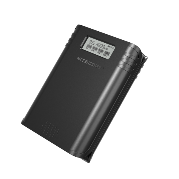 Nitecore F4 Four-Slot 18650 Battery Charger & Power Bank USB input